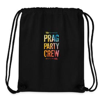 Prag Party Crew Spruch - Stanley/Stella recycelter Gym Bag - Schwarz - Vorne