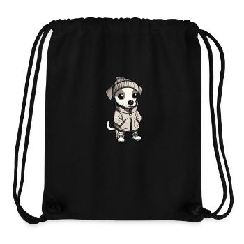 Whippet Dog Stylish - Stanley/Stella Recycled Gym Bag - black - Front