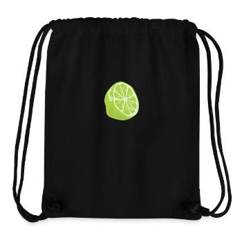 Limette - Stanley/Stella recycelter Gym Bag - Schwarz - Vorne