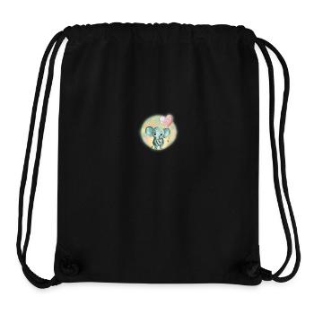 Süßes Elefantenbaby mit Luftballon - Geschenkidee - Stanley/Stella recycelter Gym Bag - Schwarz - Vorne