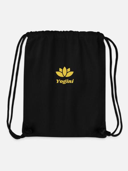 Yogini Lotus Gold in retro look - Stanley/Stella Recycled Gym Bag - black