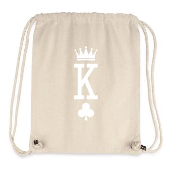 König der Karten (dunkel) - Stanley/Stella recycelter Gym Bag - Naturweiß - Vorne