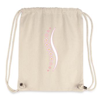 Flower spine pink - Stanley/Stella Recycled Gym Bag - natural - Front