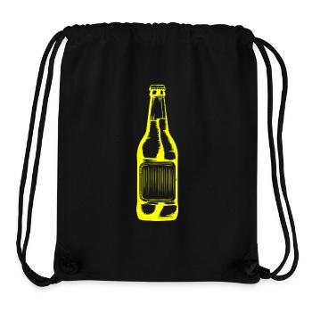 Bierflasche Bier - Stanley/Stella recycelter Gym Bag - Schwarz - Vorne