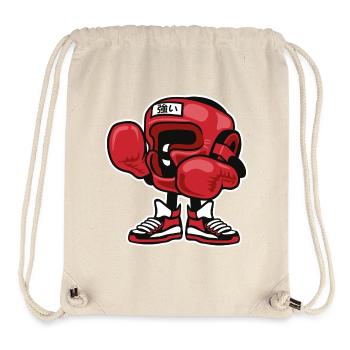 CARTOON BOXER - bande dessinée et chemise de motif de bande dessinée - Sac à cordon recyclé Stanley/Stella - blanc naturel - Devant