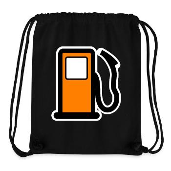 benzin gas tankstelle petrol station oil productio - Stanley/Stella recycelter Gym Bag - Schwarz - Vorne