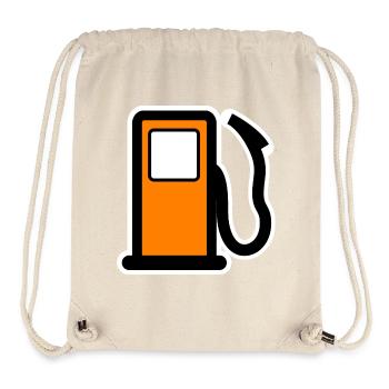 benzin gas tankstelle petrol station oil productio - Stanley/Stella recycelter Gym Bag - Naturweiß - Vorne