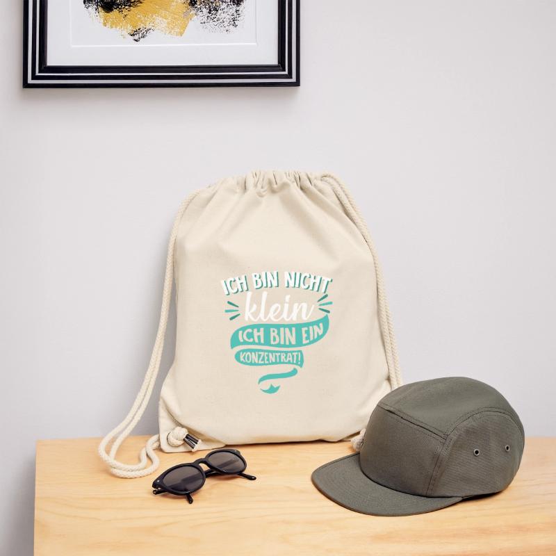 Ich bin nicht klein Ich bin ein Konzentrat Spruch Stanley/Stella recycelter Gym Bag