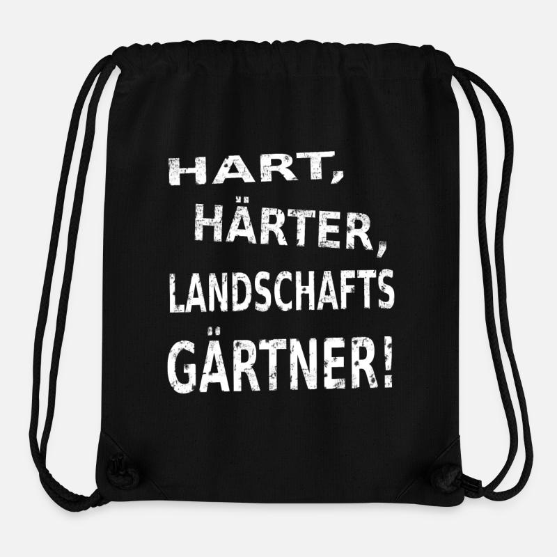 Landschaftsgärtner - Nur die Harten in den Garten - Stanley/Stella recycelter Gym Bag - Schwarz