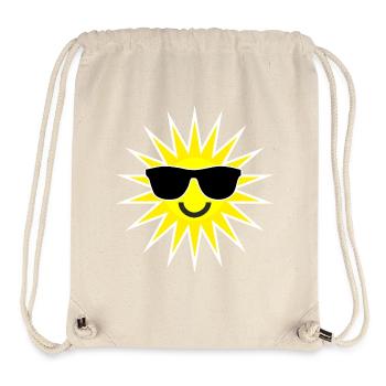 Sun smilie - Stanley/Stella recycelter Gym Bag - Naturweiß - Vorne