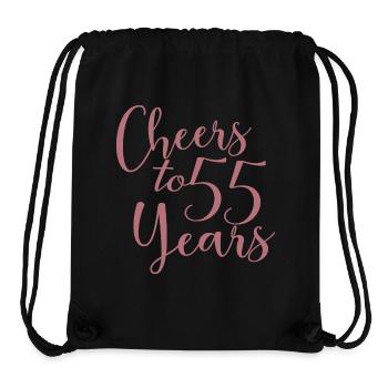 Prost auf 55 Jahre 55. Geburtstag - Stanley/Stella recycelter Gym Bag - Schwarz - Vorne
