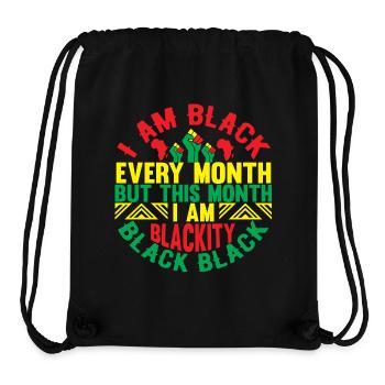 Black Excellence Monthly Celebrations - Stanley/Stella Recycled Gym Bag - black - Front