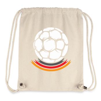 Tête de handball Allemagne Symbole de l’équipe Logo EM icône - Sac à cordon recyclé Stanley/Stella - blanc naturel - Devant