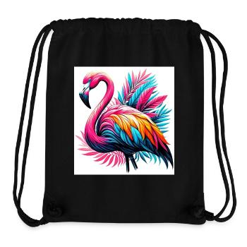 Pink Flamingo - Stanley/Stella Recycled Gym Bag - black - Front