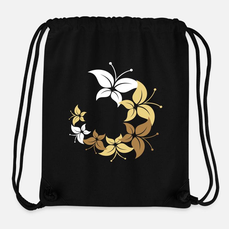 Kreis aus Schmetterlingen - Stanley/Stella recycelter Gym Bag - Schwarz