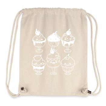 Ice Cream Cartoon Look - Stanley/Stella Recycled Gym Bag - natural - Front