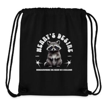 Raccoons want to be loved - Stanley/Stella recycelter Gym Bag - Schwarz - Vorne