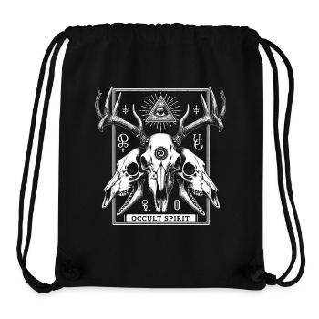 Occult Spirit Deer Skull - Stanley/Stella Recycled Gym Bag - black - Front
