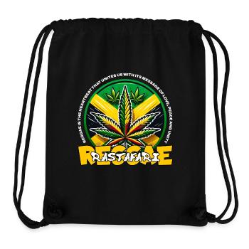 Emblème Reggae - Sac à cordon recyclé Stanley/Stella - noir - Devant