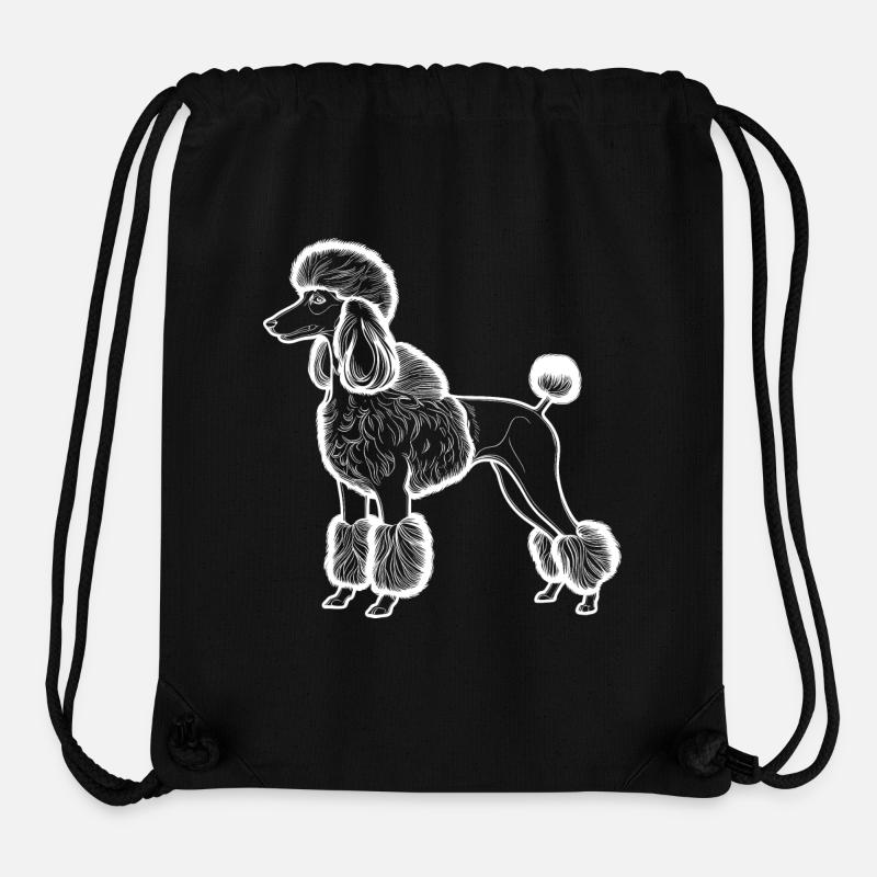 Pudel Lineart - Stanley/Stella recycelter Gym Bag - Schwarz