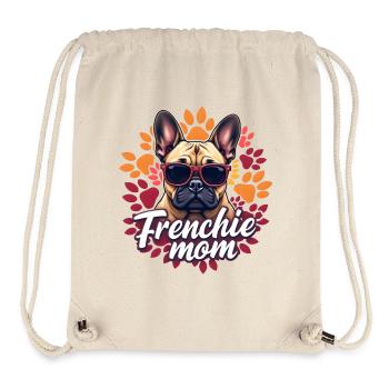 Frenchie Mom - Stanley/Stella recycelter Gym Bag - Naturweiß - Vorne