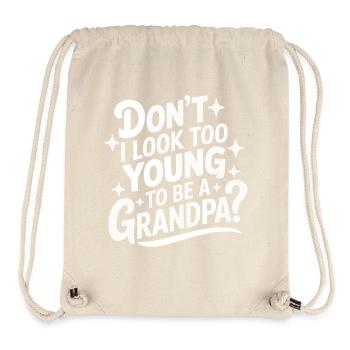 Papy Grand-père Famille Fête des pères - Sac à cordon recyclé Stanley/Stella - blanc naturel - Devant
