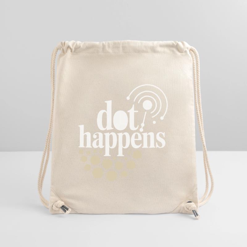 Dot Happens Morse Code Fun Sac à cordon recyclé Stanley/Stella