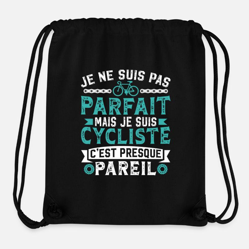 Ich bin Radfahrer, es ist fast dasselbe - Stanley/Stella recycelter Gym Bag - Schwarz