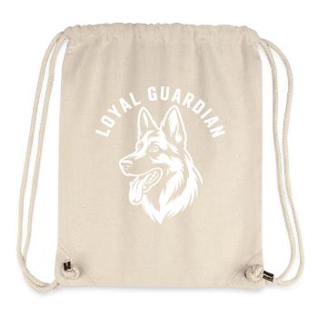 Loyal Guardian Berger Allemand - Sac à cordon recyclé Stanley/Stella - blanc naturel - Devant