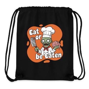 Cooking Zombie Eat or Be Eaten - Stanley/Stella Recycled Gym Bag - black - Front