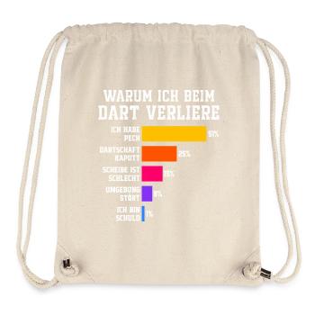 Why I lose at darts Darts - Stanley/Stella Recycled Gym Bag - natural - Front