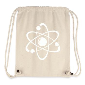 Atommodell Linienkunst - Stanley/Stella recycelter Gym Bag - Naturweiß - Vorne