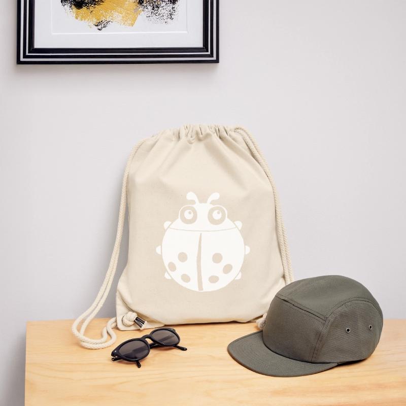 White ladybug Stanley/Stella Recycled Gym Bag