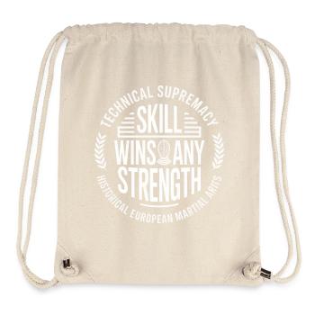 Fähigkeit über Stärke - Stanley/Stella recycelter Gym Bag - Naturweiß - Vorne