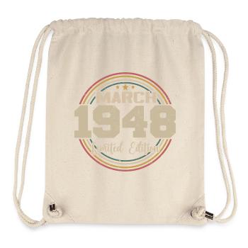 Awesome Since March 1948 Birthday 1948 Gift - Stanley/Stella Recycled Gym Bag - natural - Front
