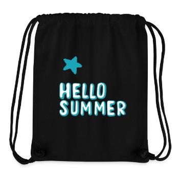 Hello Summer - Stanley/Stella recycelter Gym Bag - Schwarz - Vorne