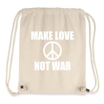 Make love not war - Stanley/Stella recycelter Gym Bag - Naturweiß - Vorne