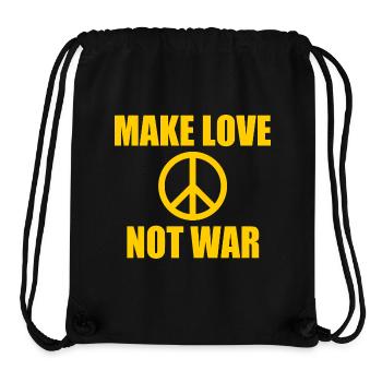 Make love not war - Stanley/Stella recycelter Gym Bag - Schwarz - Vorne