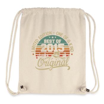 Vintage 2015 Legende - Retro Geburtstagsgeschenk - Stanley/Stella recycelter Gym Bag - Naturweiß - Vorne