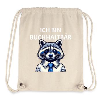 Je suis comptable comptable raton laveur - Sac à cordon recyclé Stanley/Stella - blanc naturel - Devant