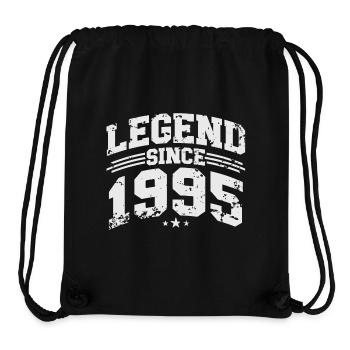 Legend Since 1995 Cadeau d’anniversaire vintage - Sac à cordon recyclé Stanley/Stella - noir - Devant