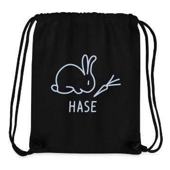 Bunny Baby / Easter / Bunny / Carrot / Pet Name - Stanley/Stella Recycled Gym Bag - black - Front