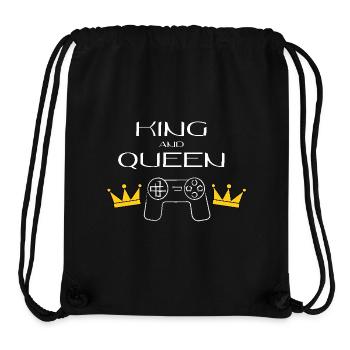 Gaming King & Queen - Stanley/Stella recycelter Gym Bag - Schwarz - Vorne