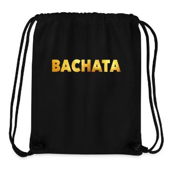 GOLD Bachata - Bachata Danse shirt - Sac à cordon recyclé Stanley/Stella - noir - Devant