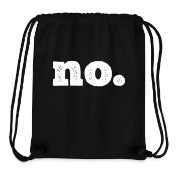 Tout simplement « non ». - Sac à cordon recyclé Stanley/Stella - noir - Devant
