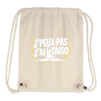 I can't, I have Taïso... and I'm already in a kimono! - Stanley/Stella Recycled Gym Bag - natural - Front