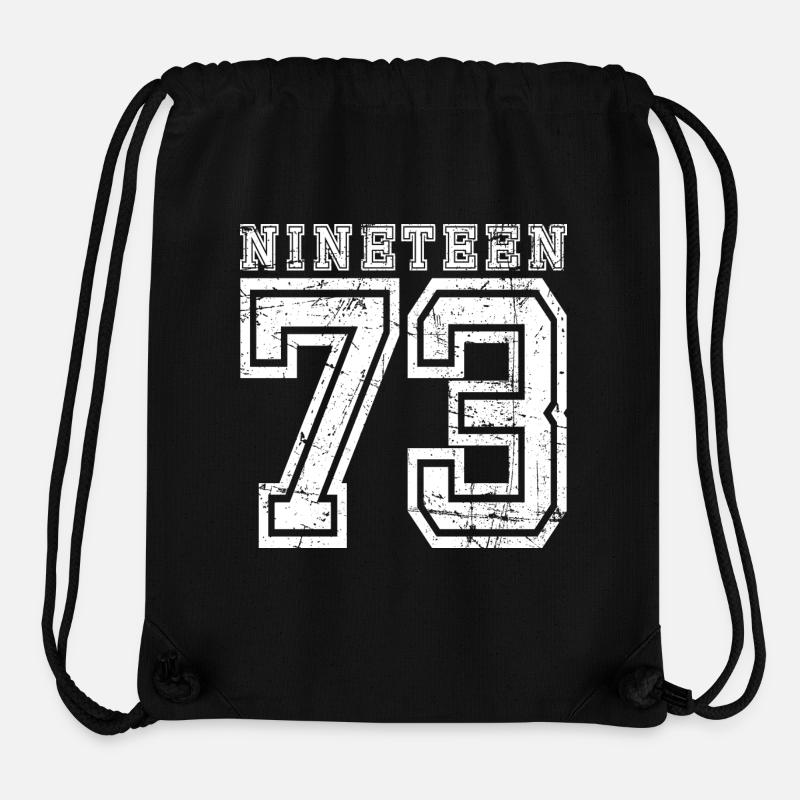 NINETEEN 1973 - Stanley/Stella recycelter Gym Bag - Schwarz