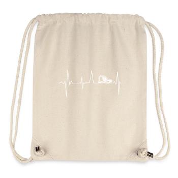 Firefighters helmet heartbeat - Stanley/Stella Recycled Gym Bag - natural - Front