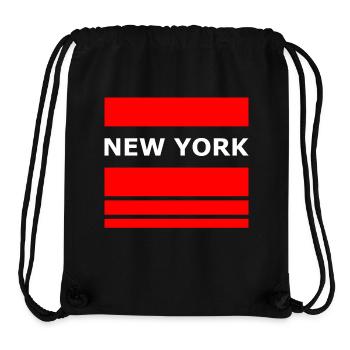 NEW YORK - Sac à cordon recyclé Stanley/Stella - noir - Devant
