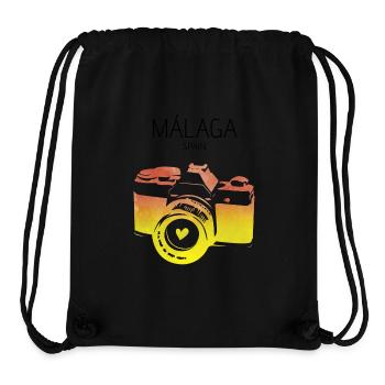 Caméra Málaga Espagne - Sac à cordon recyclé Stanley/Stella - noir - Devant